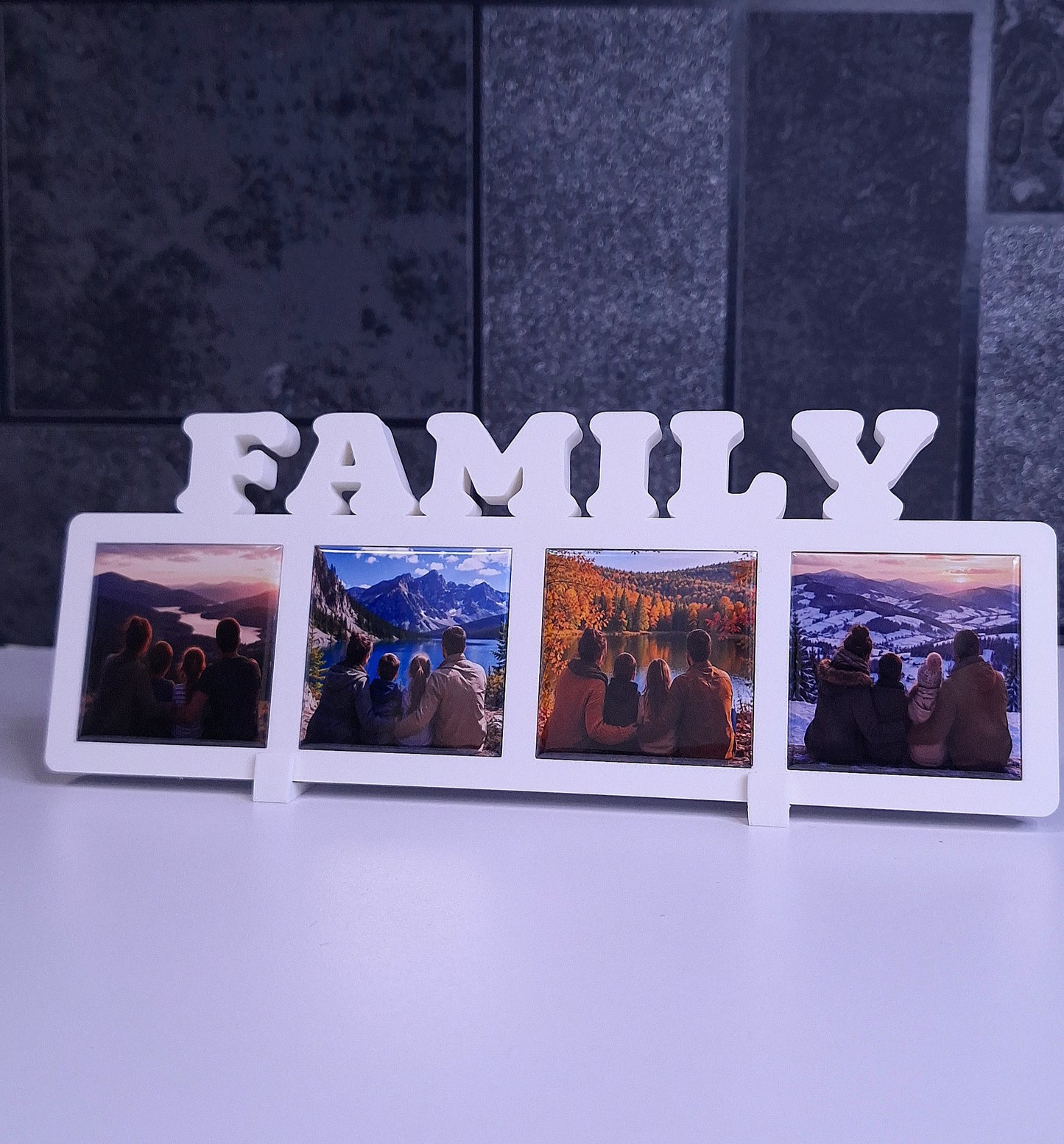 Ramă FAMILY cu 4 Fotomagneți Personalizați