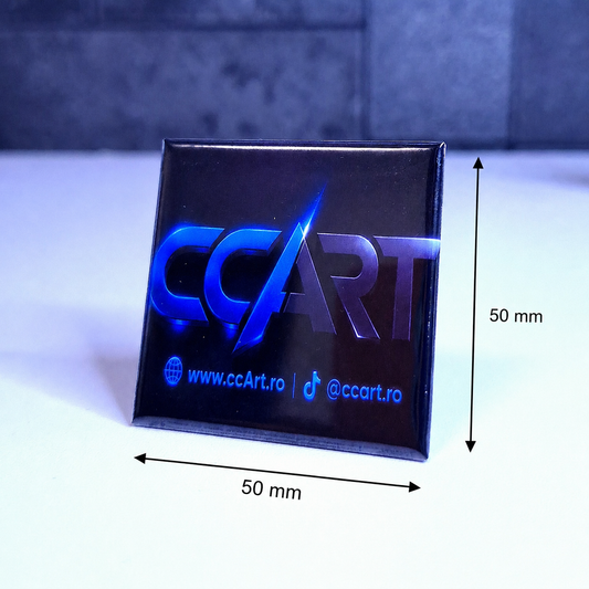 Foto magnet personalizat 5 x 5 cm, finisaj lucios, imprimare HD